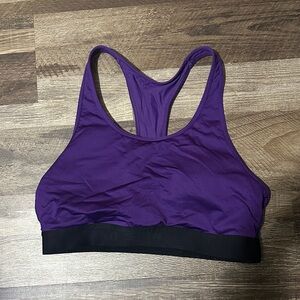Purple Racerback Sports Bra